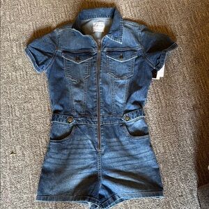Celebrity Pink Denim Blue Women's Shorts Romper